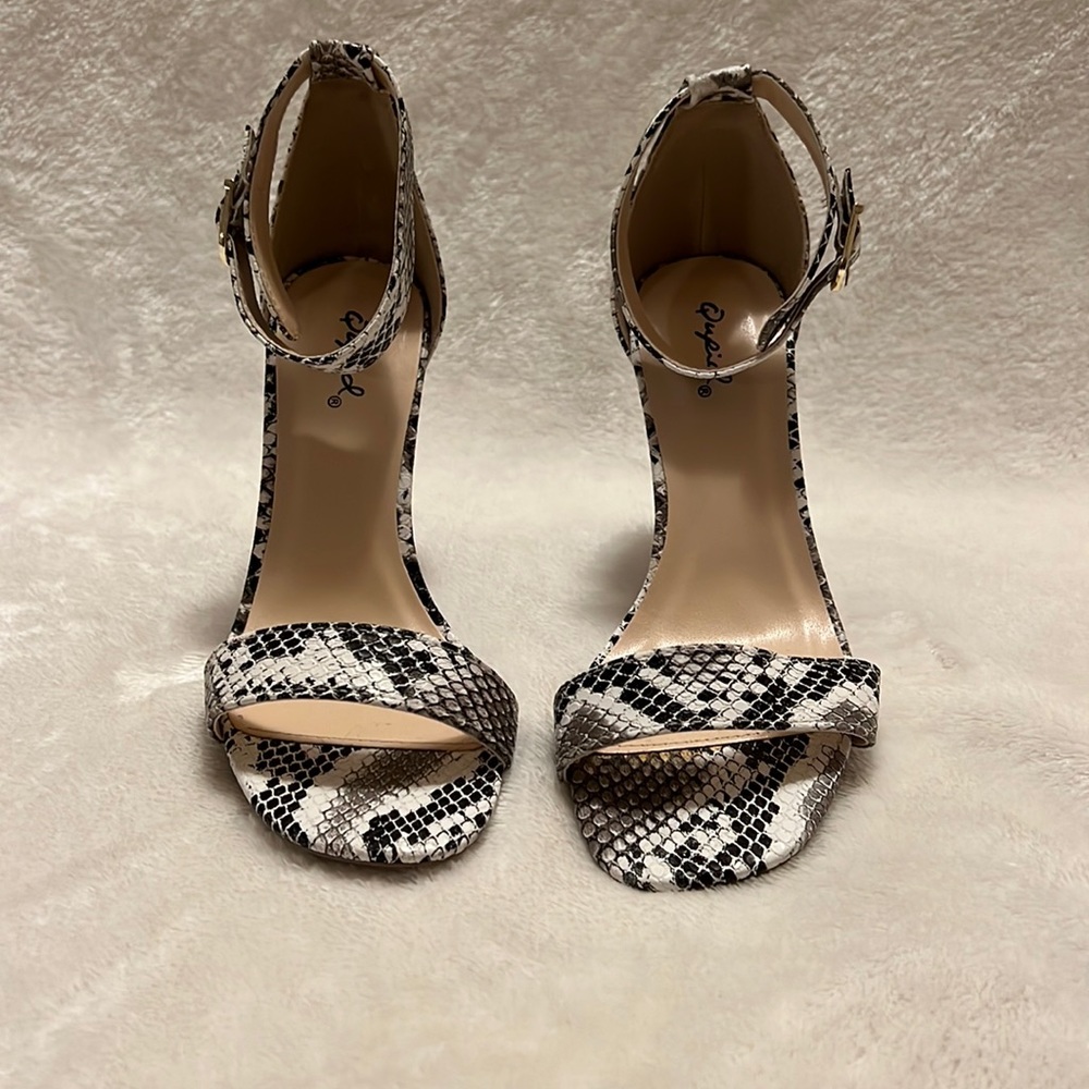 Women’s snake print heels